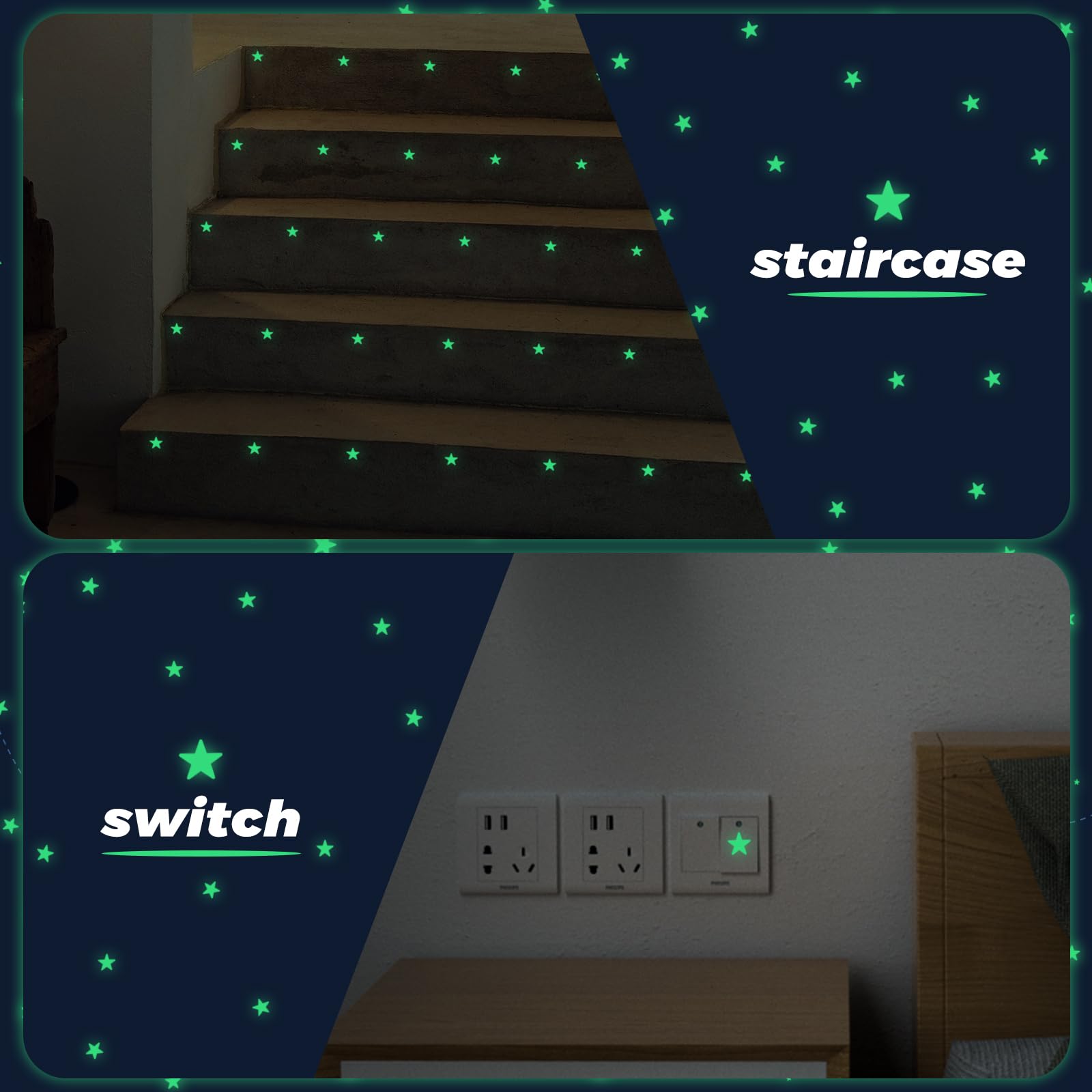 Easy removal of Yiifell glow stars leaves no residue behind