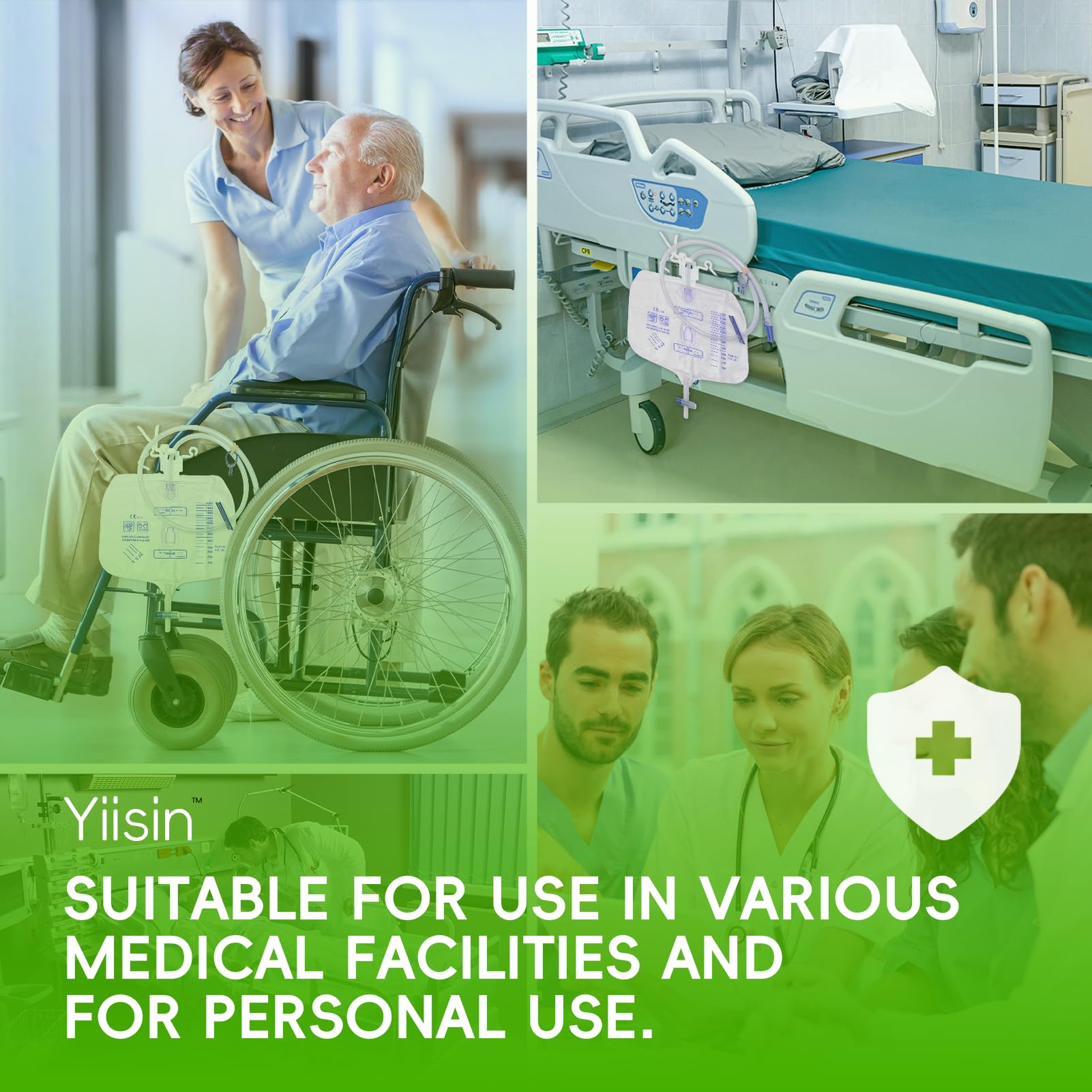 Yiisin professional urinary bag designed for reliable incontinence management.