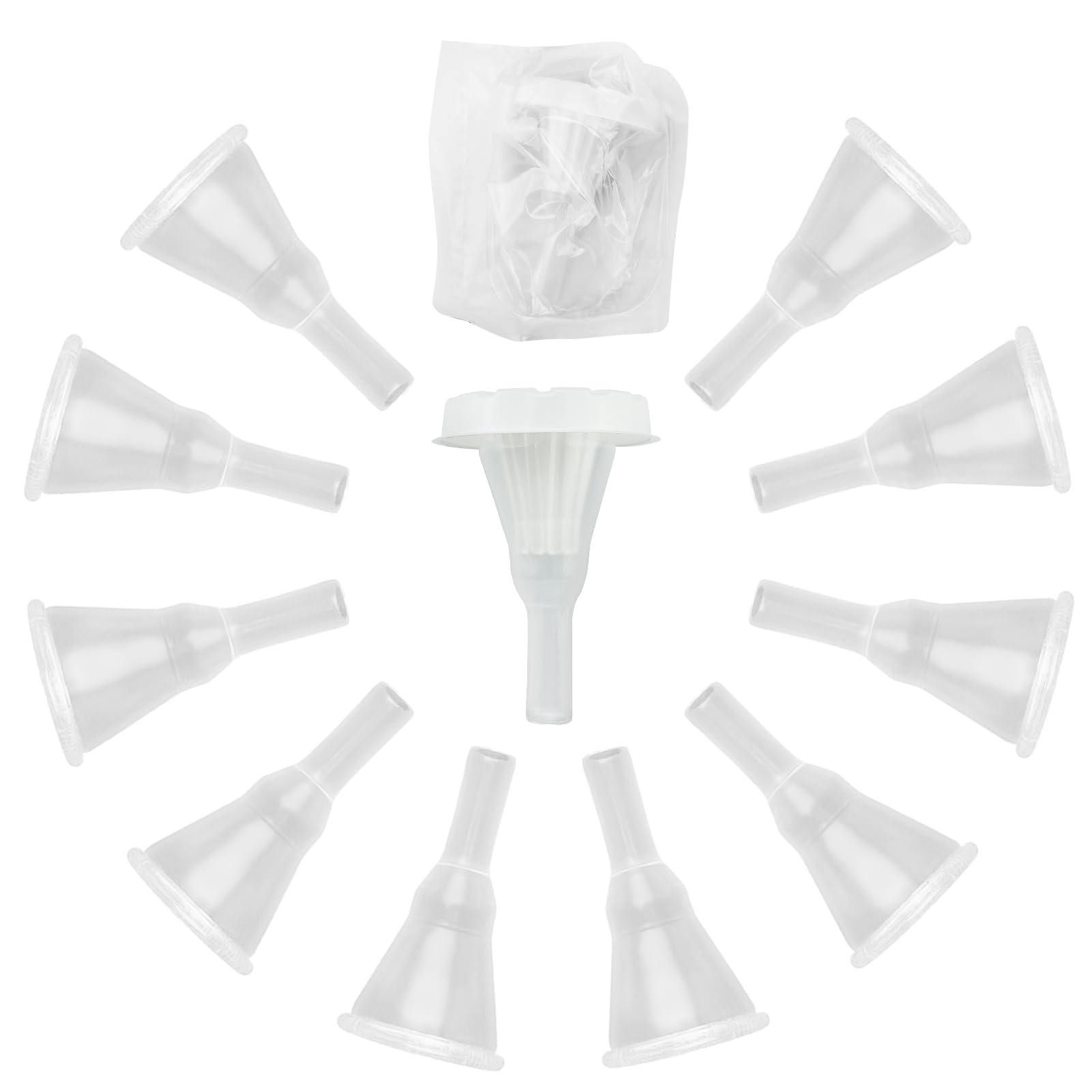 Yiisin silicone condom catheter packaging shows a compact, portable set for travel