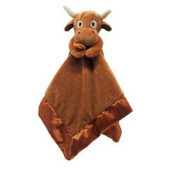 Yikes Twins Longhorn Lovey in soft minky fabric for cozy baby snuggles