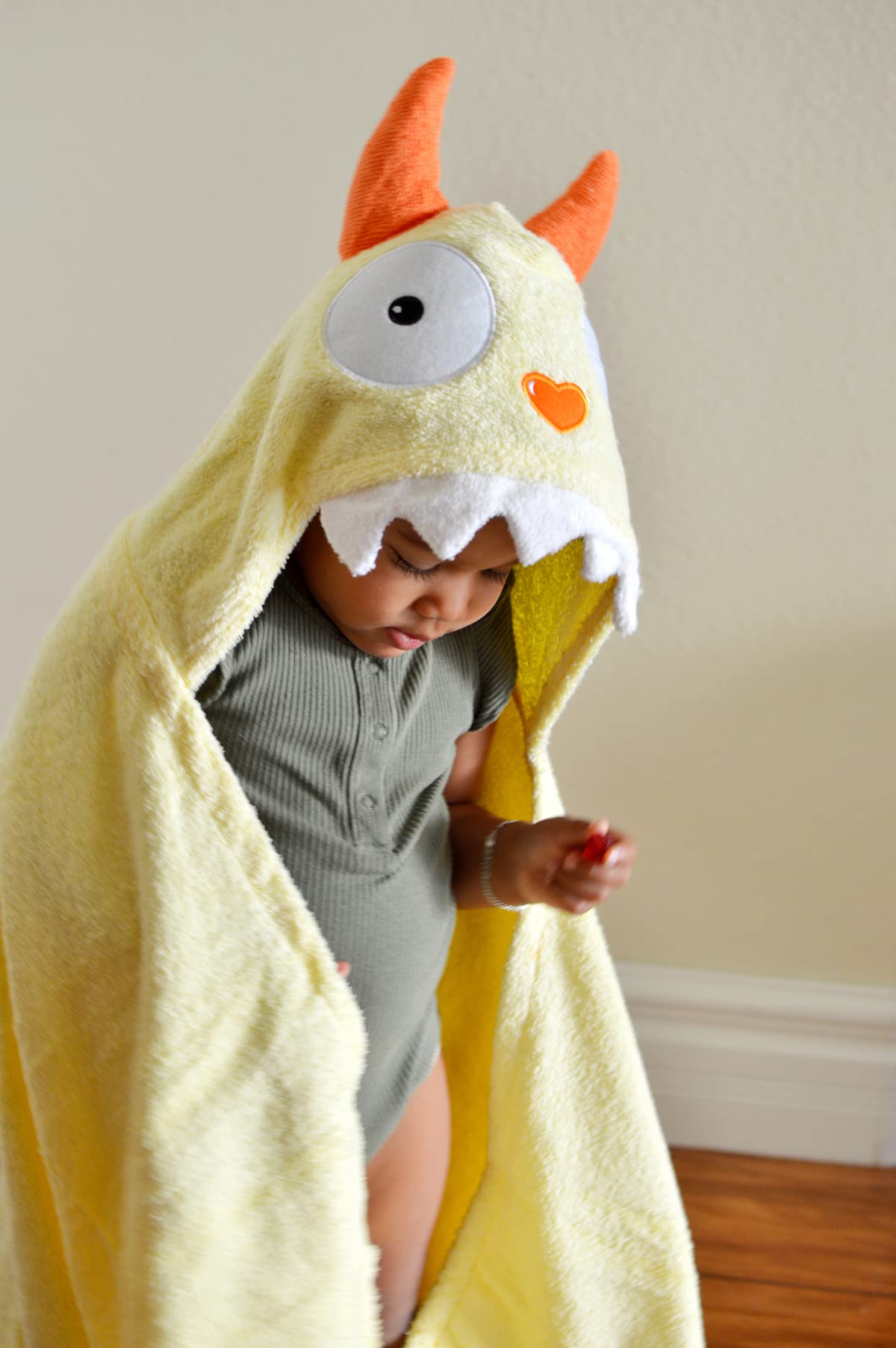 Yikes Twins soft cotton terry towel delivers plush drying