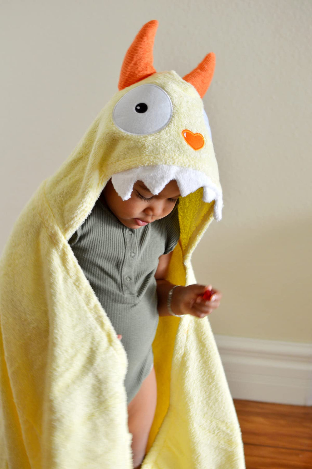 Yikes Twins soft cotton terry towel delivers plush drying