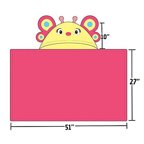 Yikes Twins toddler towel size 50x27 inches grows with your child.
