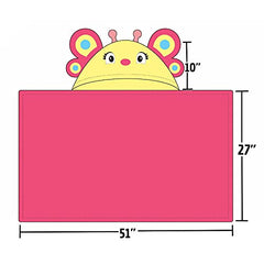 Yikes Twins toddler towel size 50x27 inches grows with your child.