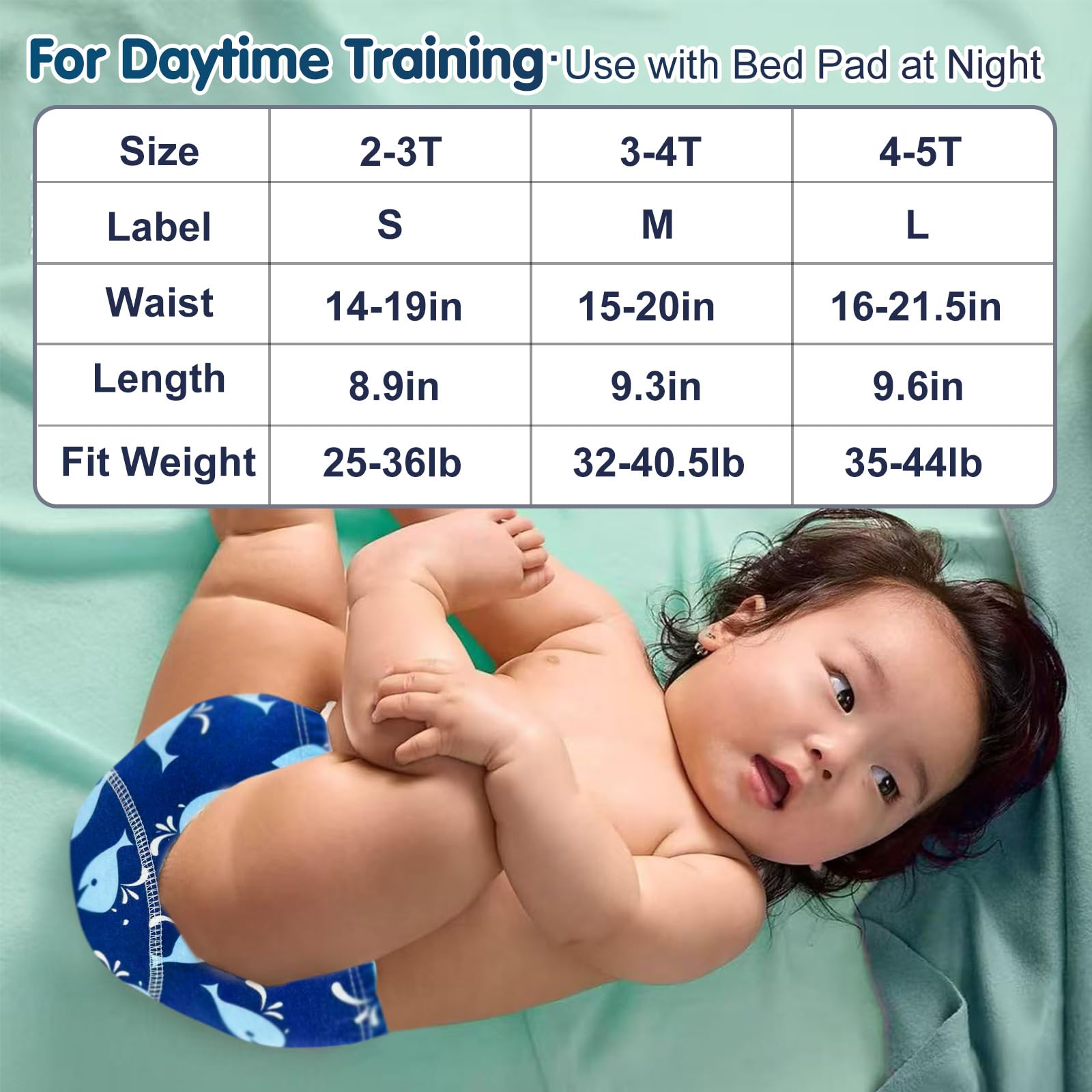 YIKG Upairy with absorbent inner layer helps manage small accidents during learning.