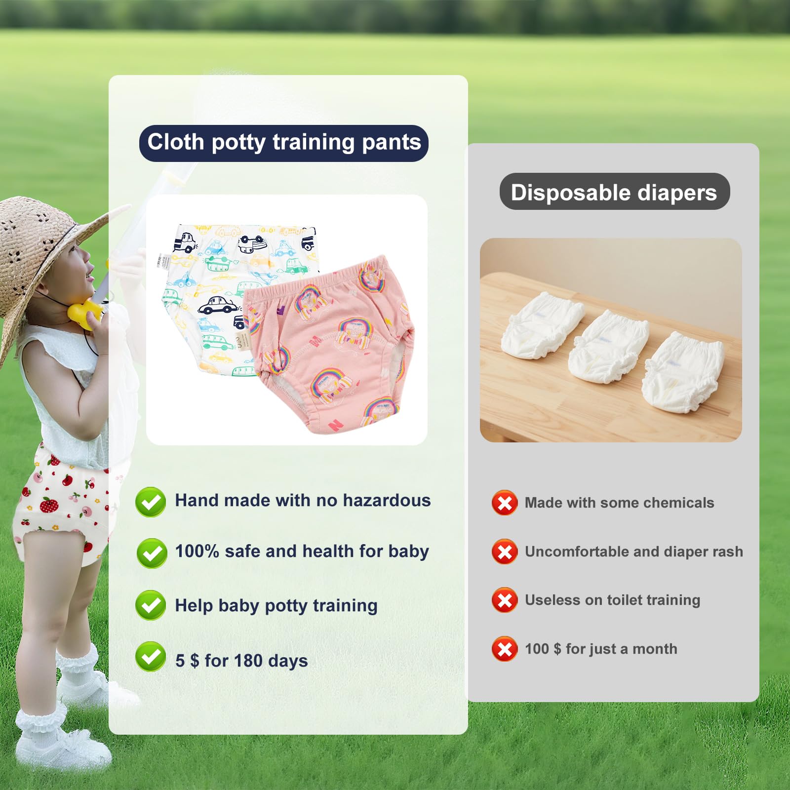 YIKG Upairy 2T-6T fit demonstrates age range and sizing.