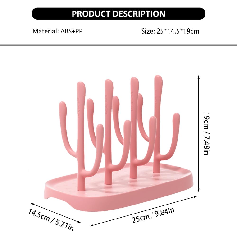 YilulvDeng pink rack with detachable design for easy travel and cleaning.