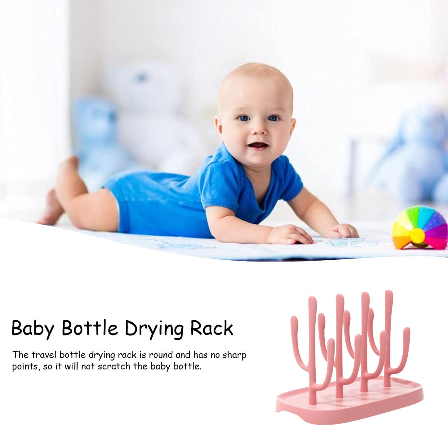YilulvDeng pink drying rack suitable for home and travel.