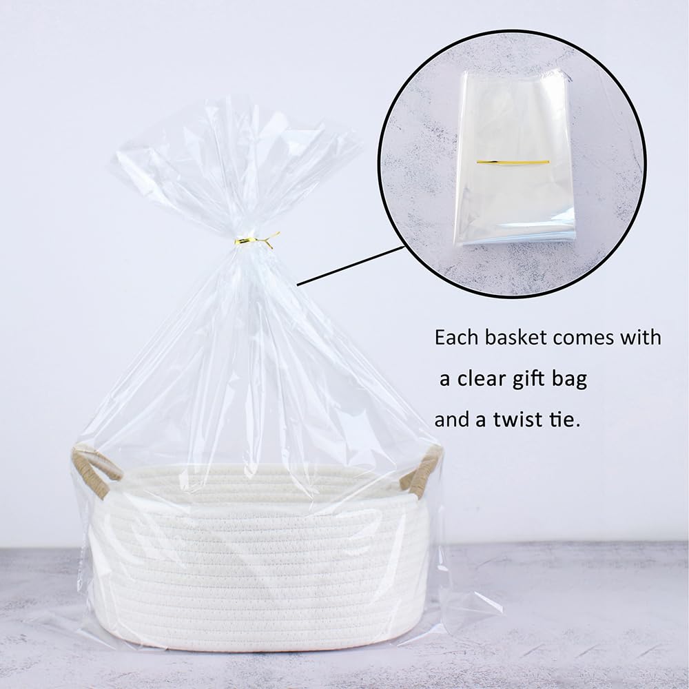 Yimi's Dream cotton rope basket with handle for easy organization