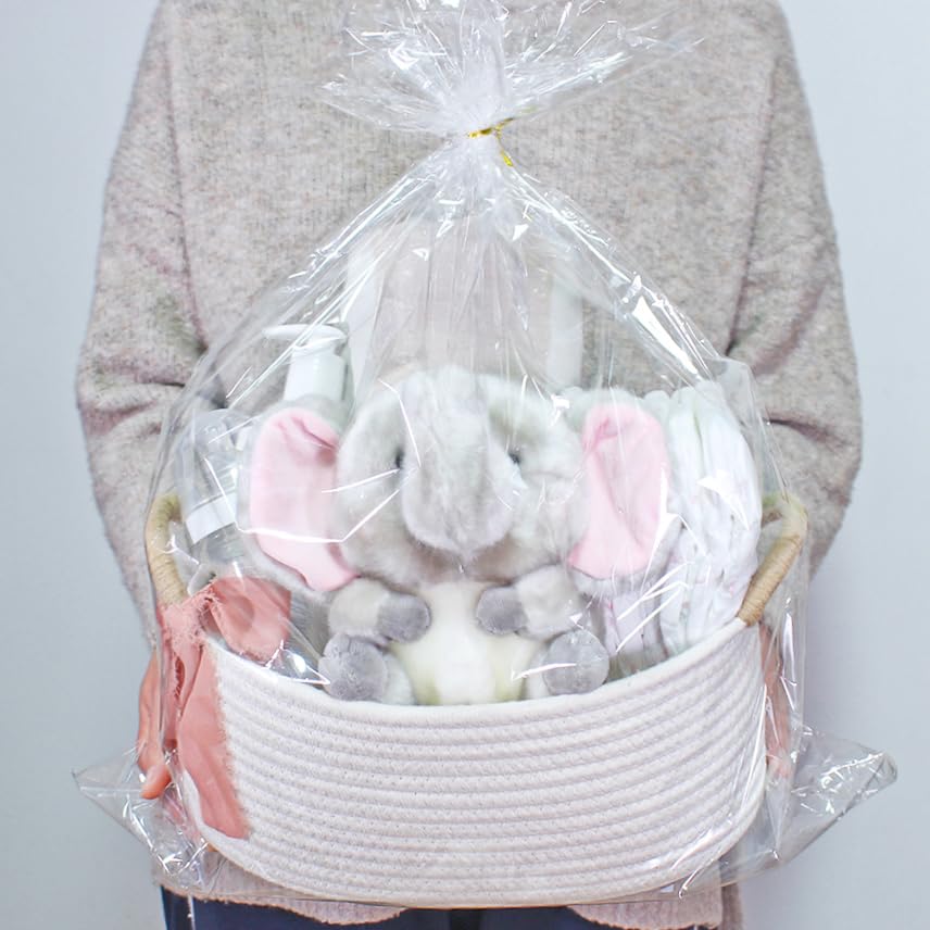 Yimi's Dream white cotton rope basket for nursery and living space storage
