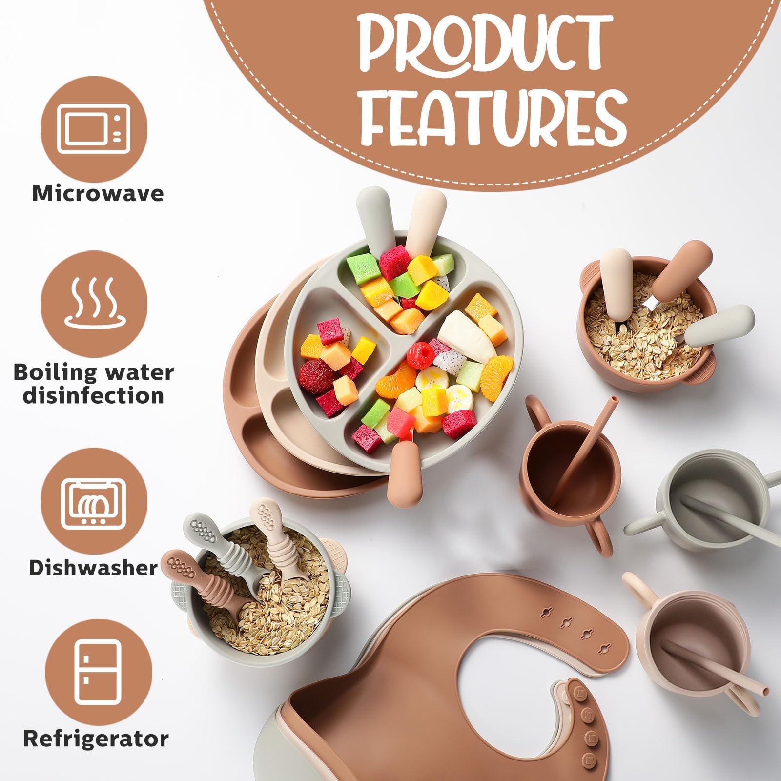 Yinder snack cup with double handles promotes confident independent snacking