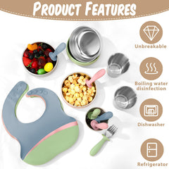 Yinder forks with soft edges for gentle self-feeding