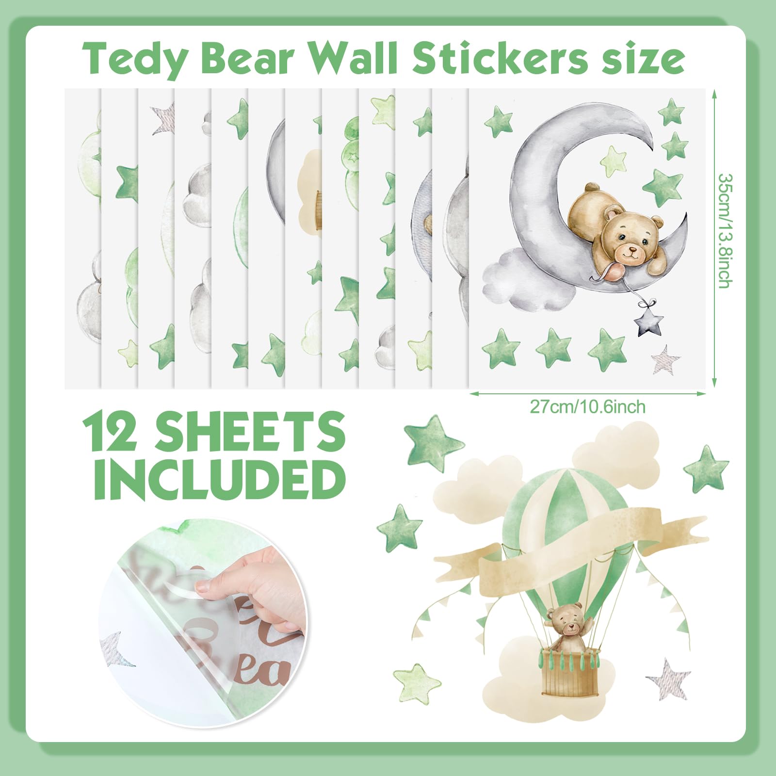 Yinder Highland Cow wall decals with balloons add playful charm to walls.