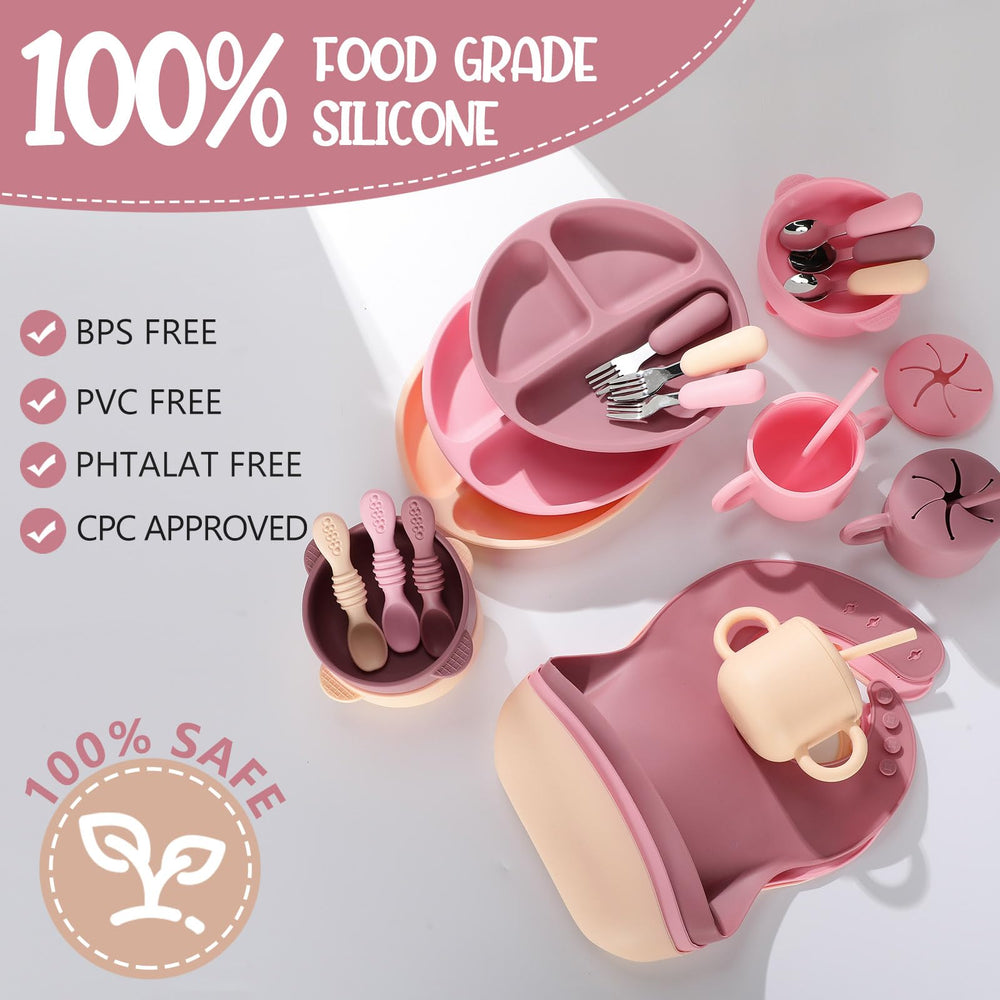 Yinder feeding set includes spoons and forks for safe, easy meals