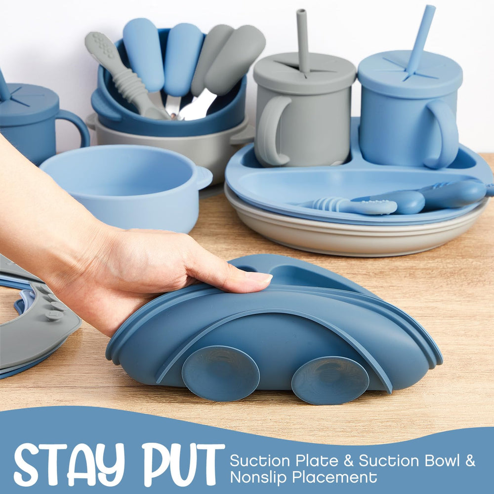 Yinder double-handle snack cup supports little hands learning to sip.