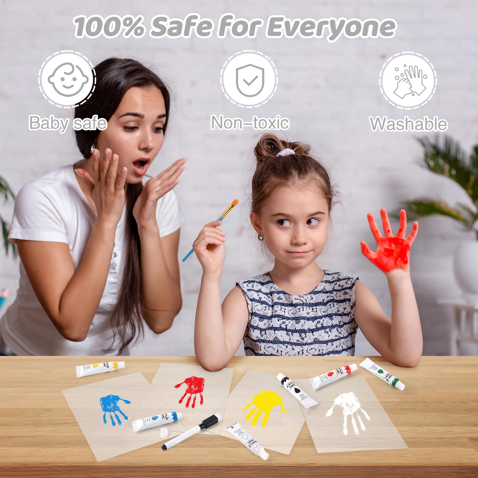 Yingsu dust-proof sealant protects the finished handprint frame.