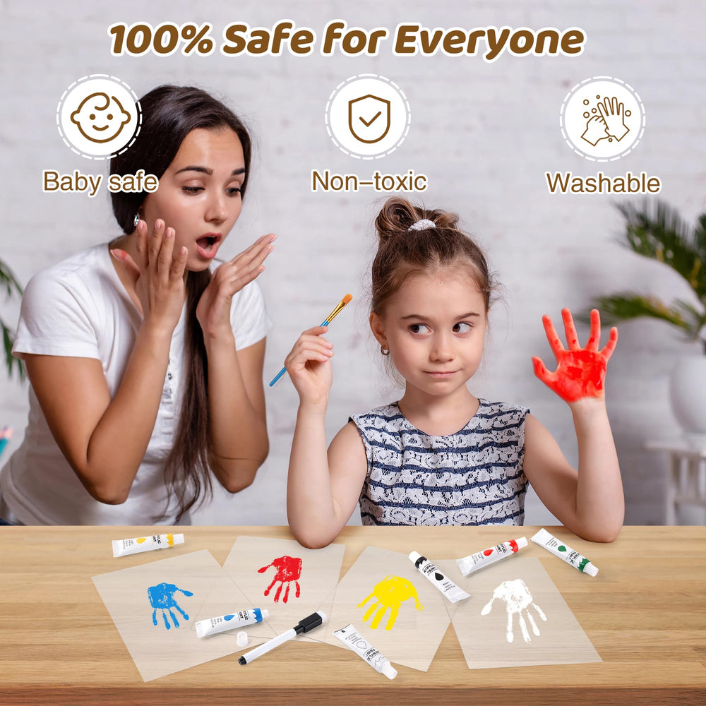 Yingsu widened brush facilitates quick, even application during family craft time.