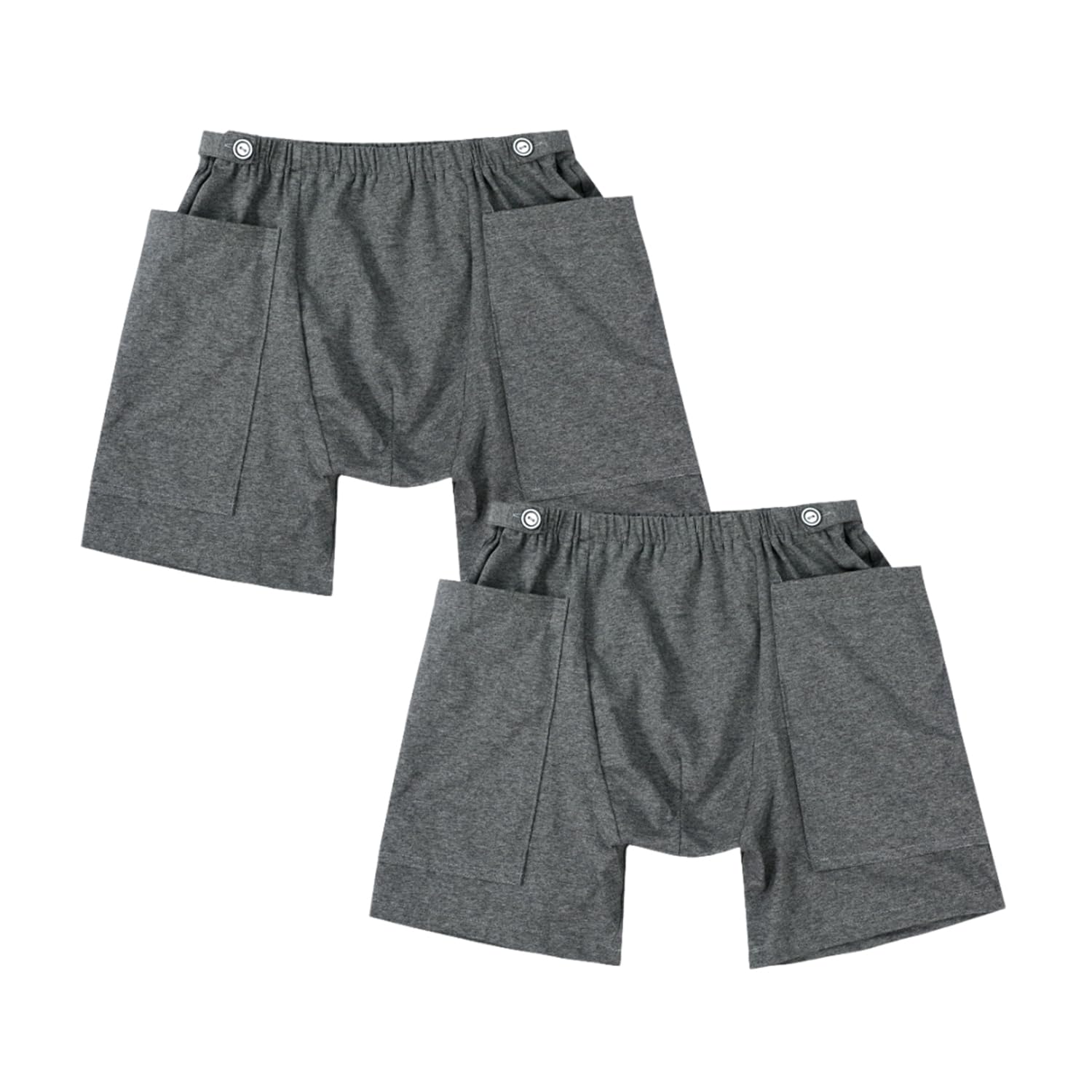 YingXue 2Pack urine bag pants, front view showing discreet daily wear and pocket layout.