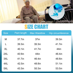 YingXue urine incontinence pants bedridden back view highlighting full coverage