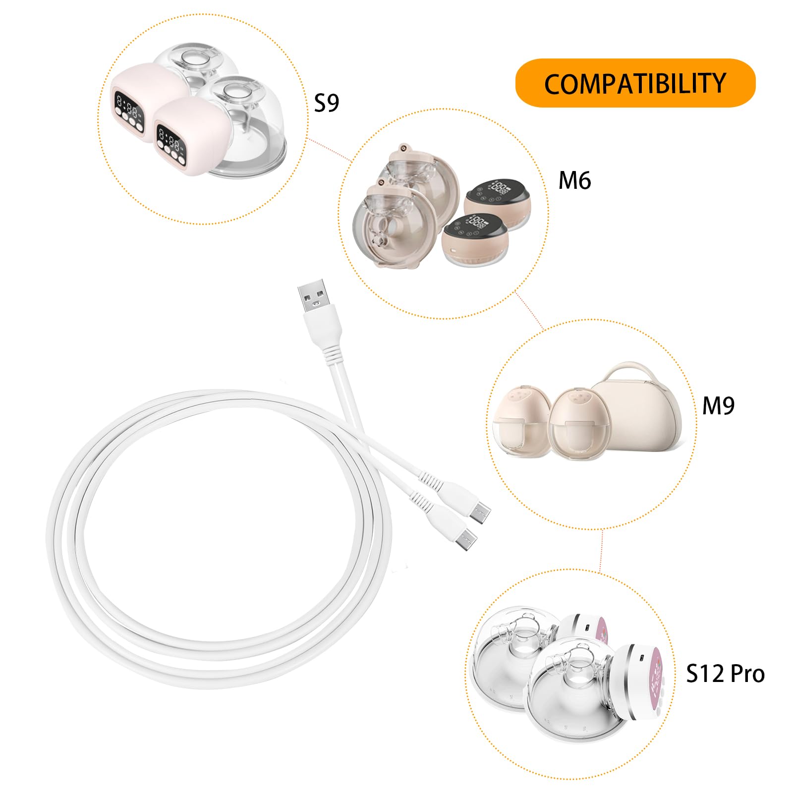YINORD car charging setup using cigarette lighter port for mobile pumping.