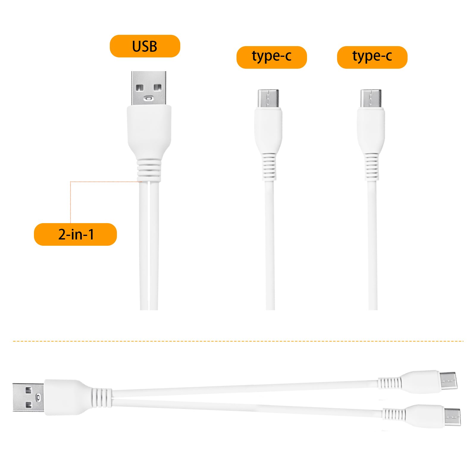 YINORD outdoor charging with portable power bank via Type A port.