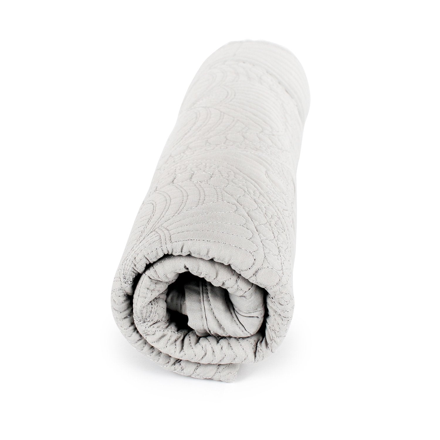 YIQIGO multipurpose quilt serves as nursery decor and daily blanket in gray.