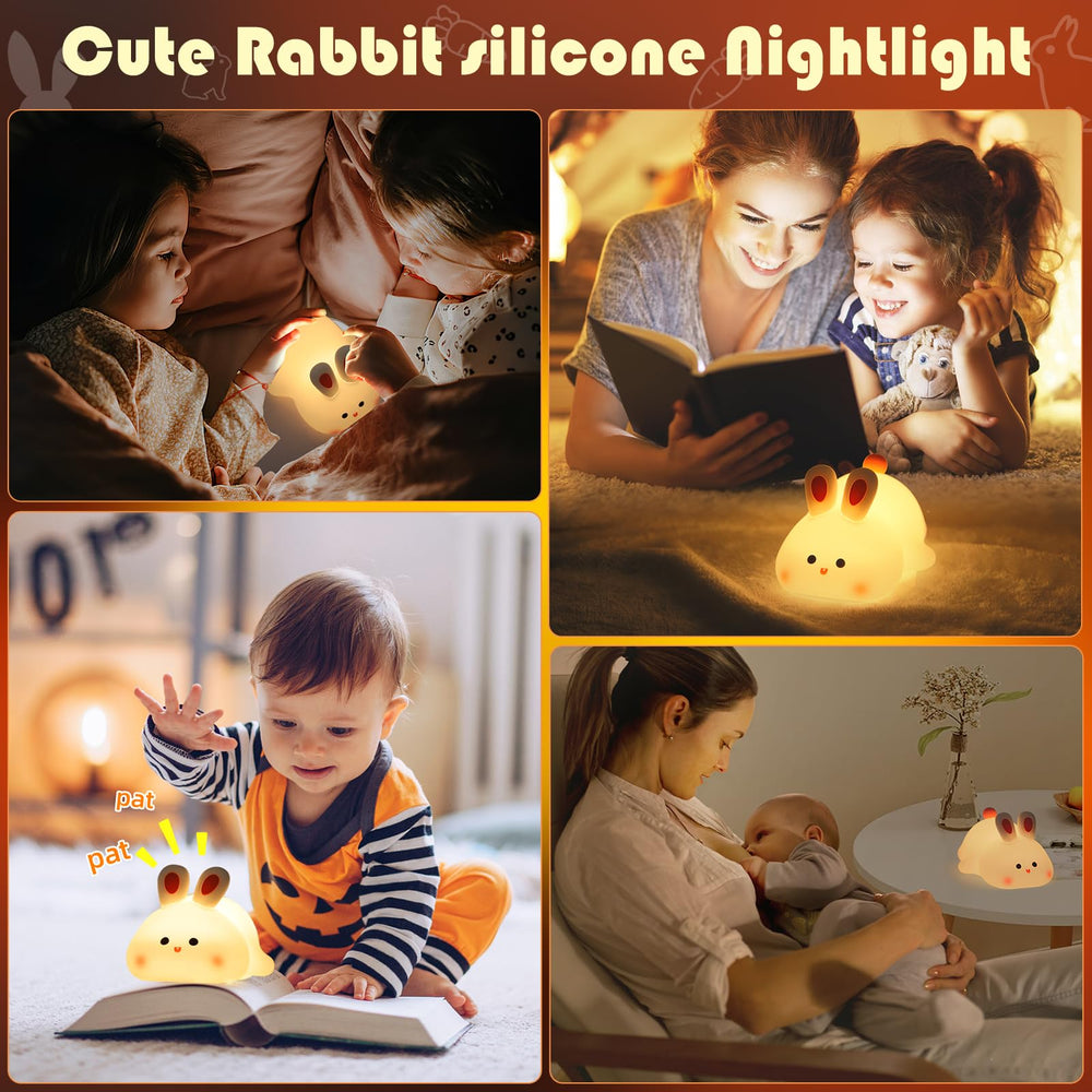 YISUN Bunny Night Light serves as cute bedside decor for kids