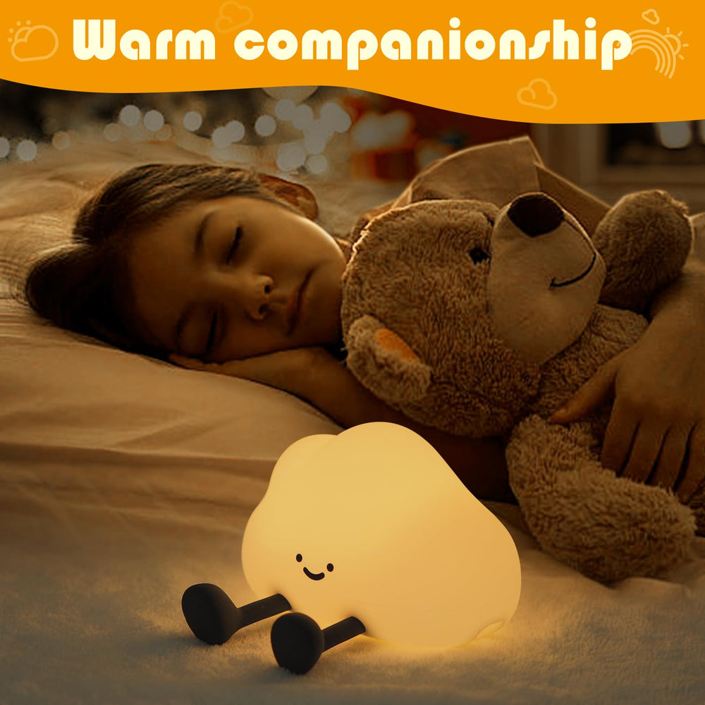 YISUN Cloud Night Light features a cute cloud design that doubles as decor
