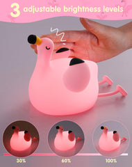 YISUN Flamingo Night Light dimmer showcases three-level brightness for mood lighting