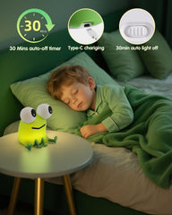 YISUN Frog Night Light features kid-friendly design for cute nursery decor and play.