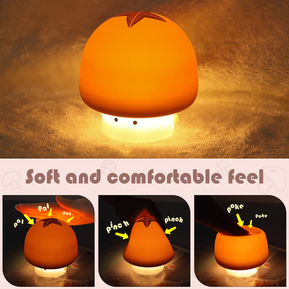 YISUN Mushroom Night Light nursery decor and mood-enhancing glow.
