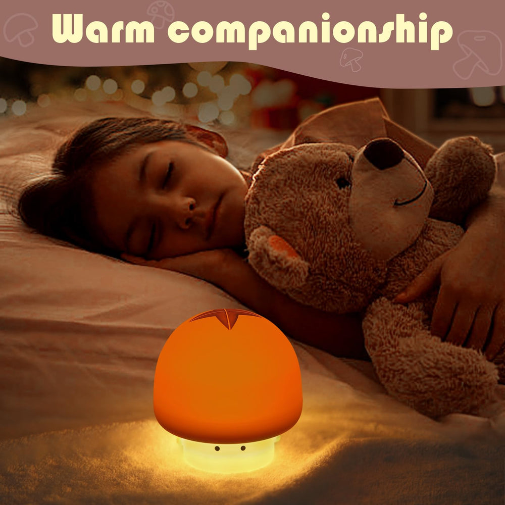YISUN Mushroom Night Light portable design ideal for travel.