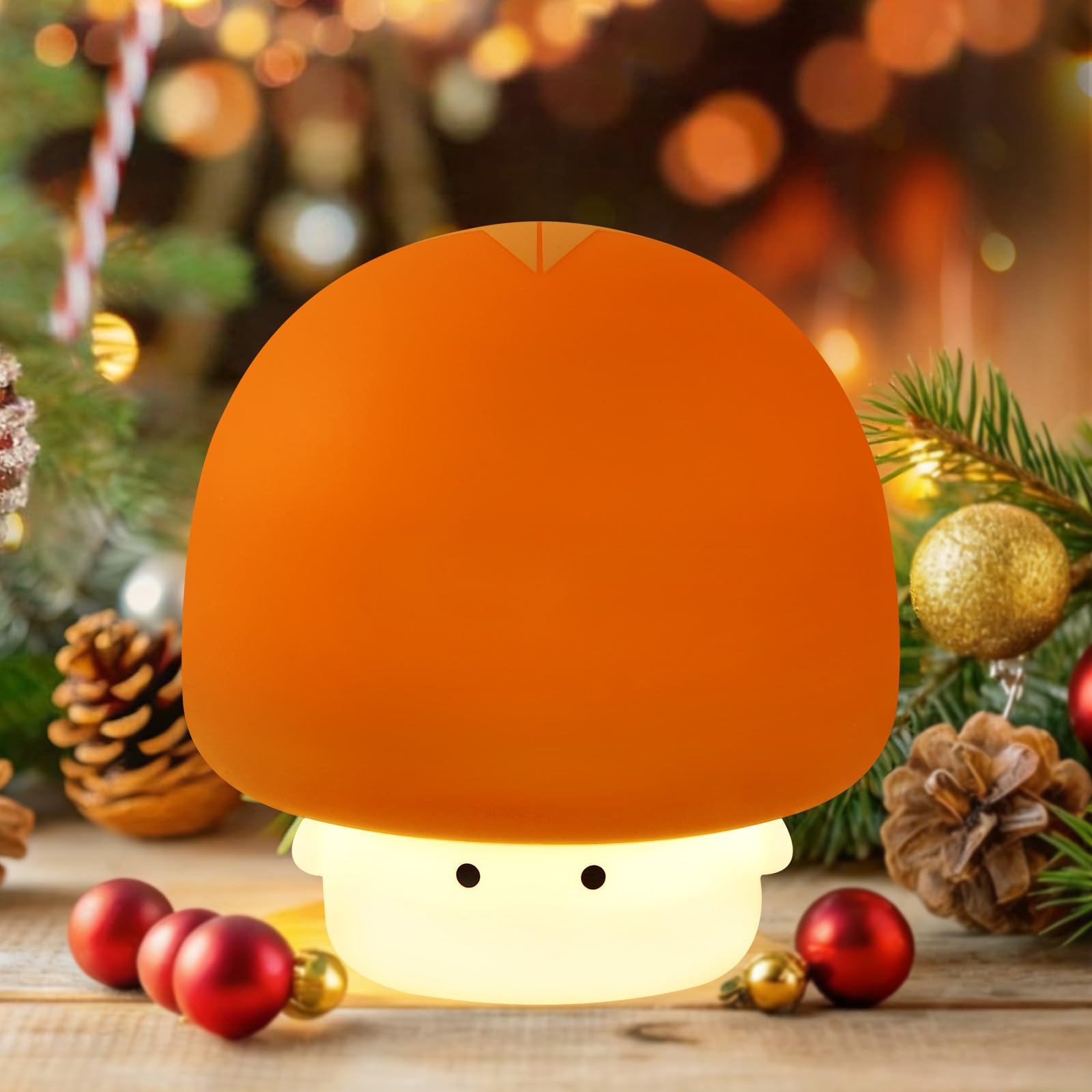 YISUN Mushroom Night Light with soft silicone glow for peaceful bedtimes.