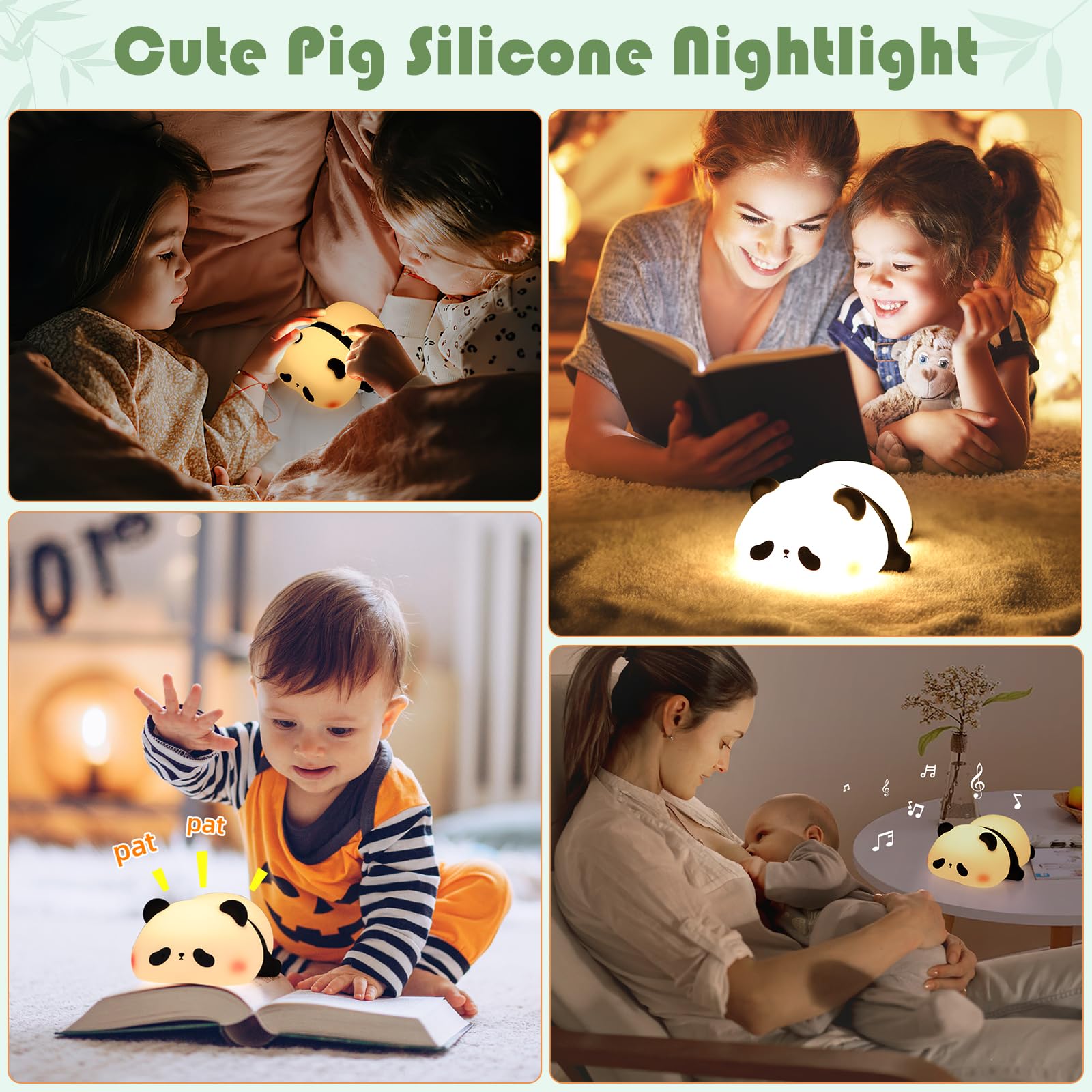 YISUN Panda night light as a thoughtful nursery gift for new parents