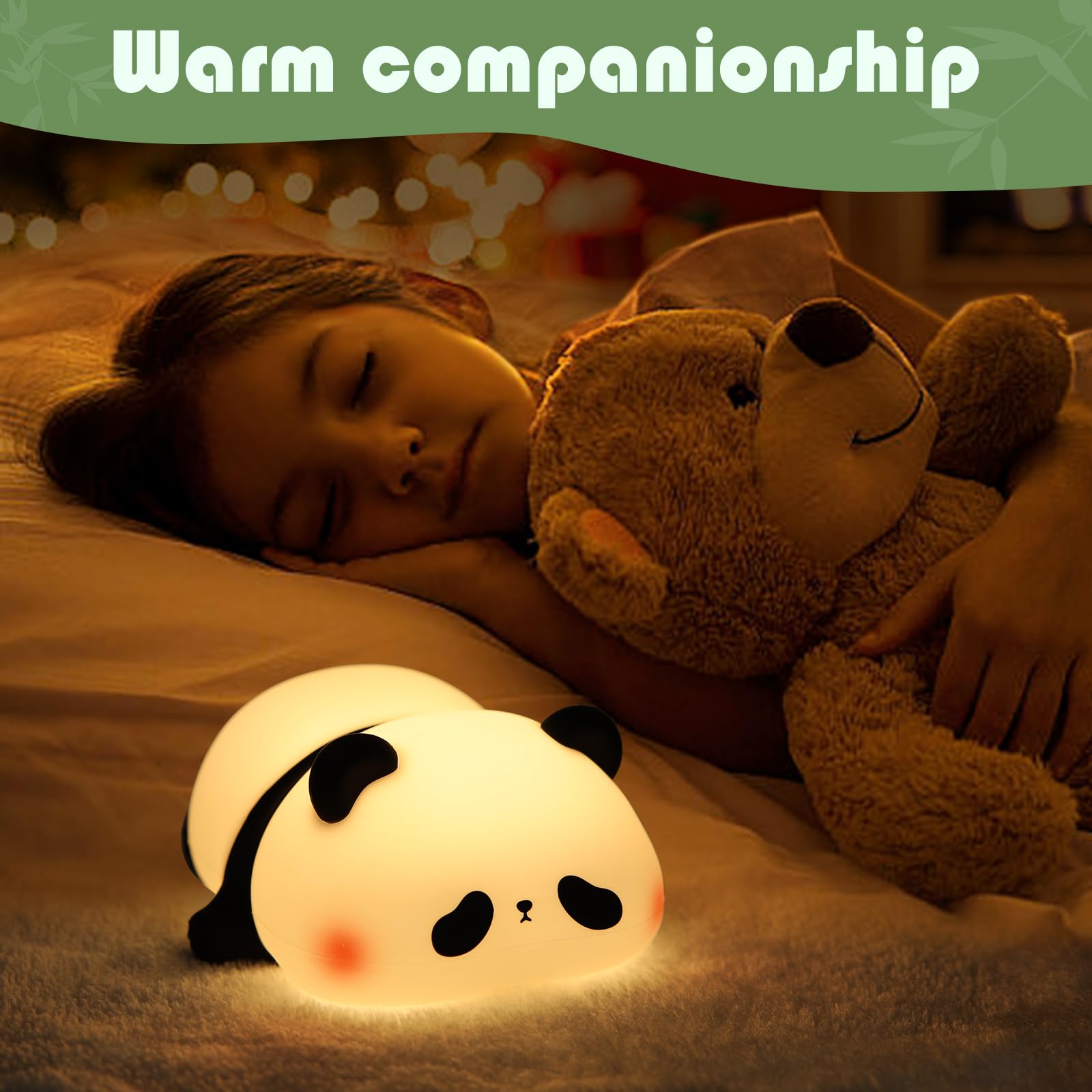 Kid-friendly YISUN Panda night light with cute design for children