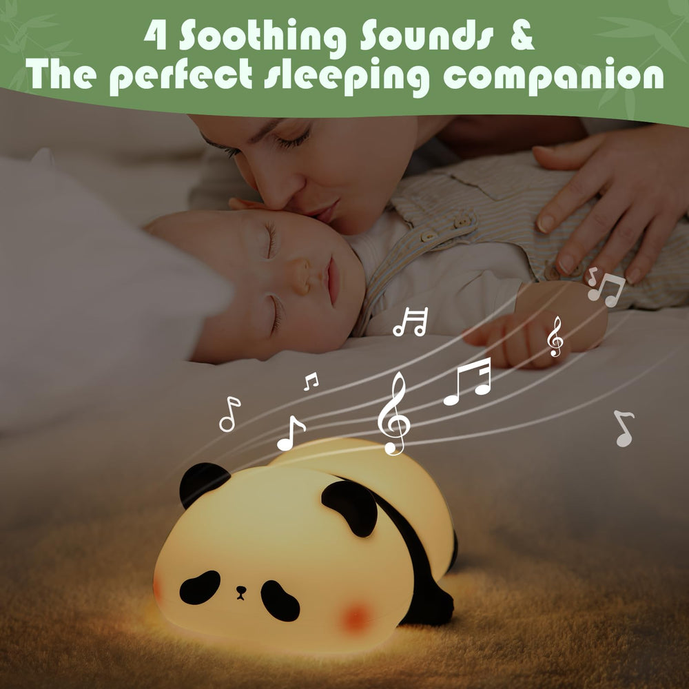 YISUN Panda night light featuring safe, tactile silicone skin for kids to touch