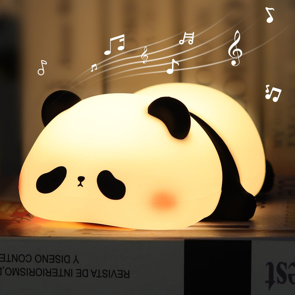 YISUN Panda night light emitting warm glow with white noise to soothe bedtime routines