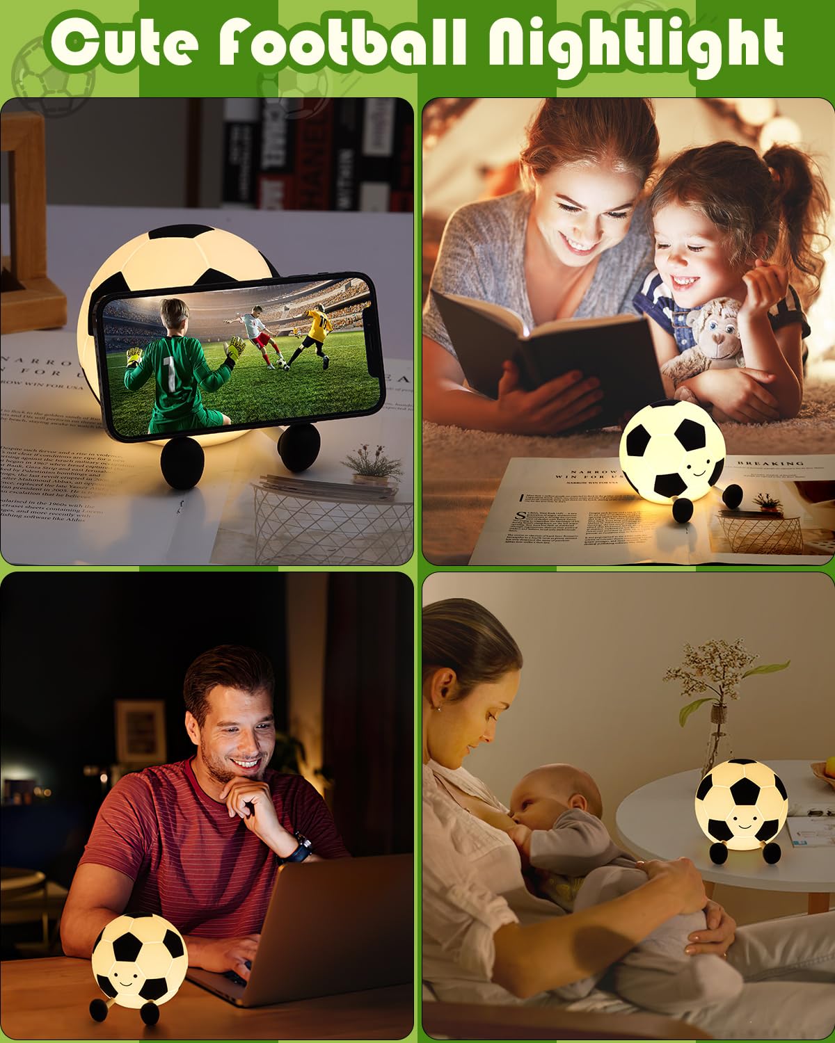 YISUN portable soccer night light suitable for travel