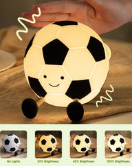 YISUN silicone football lamp as kid-safe bedside decor