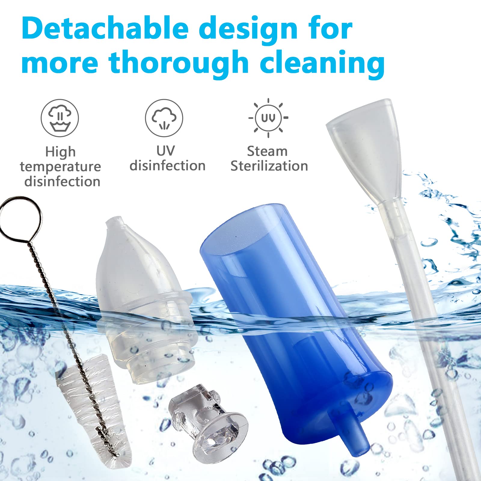 Yiupea cleaning brush helps thorough cleaning between uses