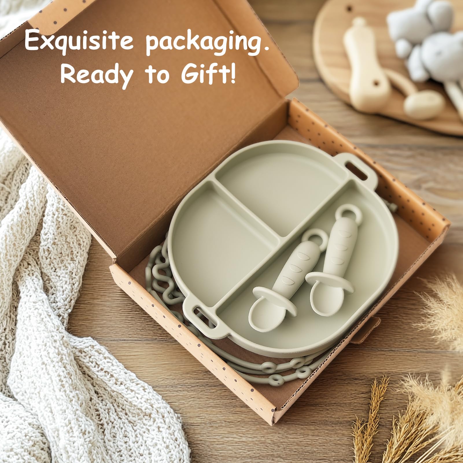 YIVEKO all-in-one gift pack presents a practical baby feeding set.