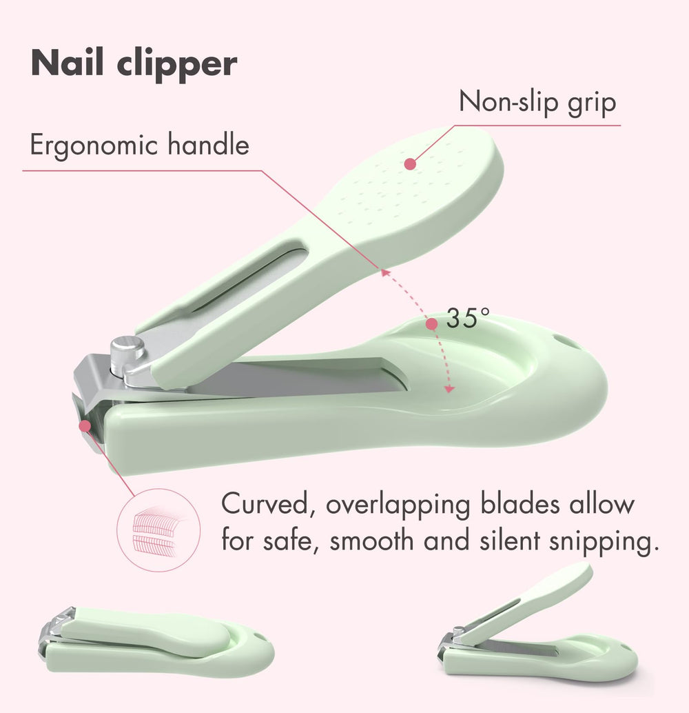 YIVEKO baby nail clipper with ergonomic handle for precise trimming.