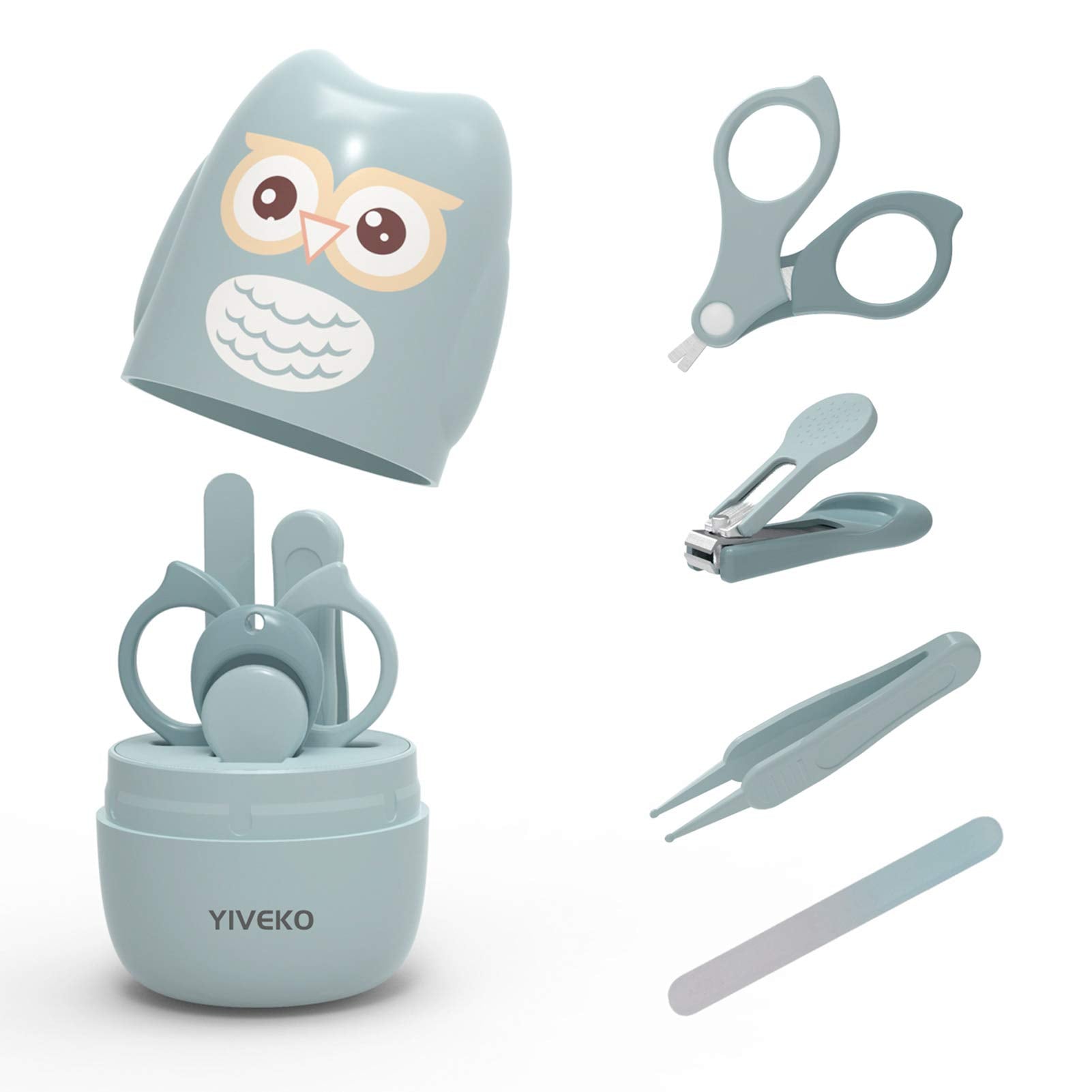 YIVEKO Baby Nail Kit clipper used for gentle, precise trims of tiny nails