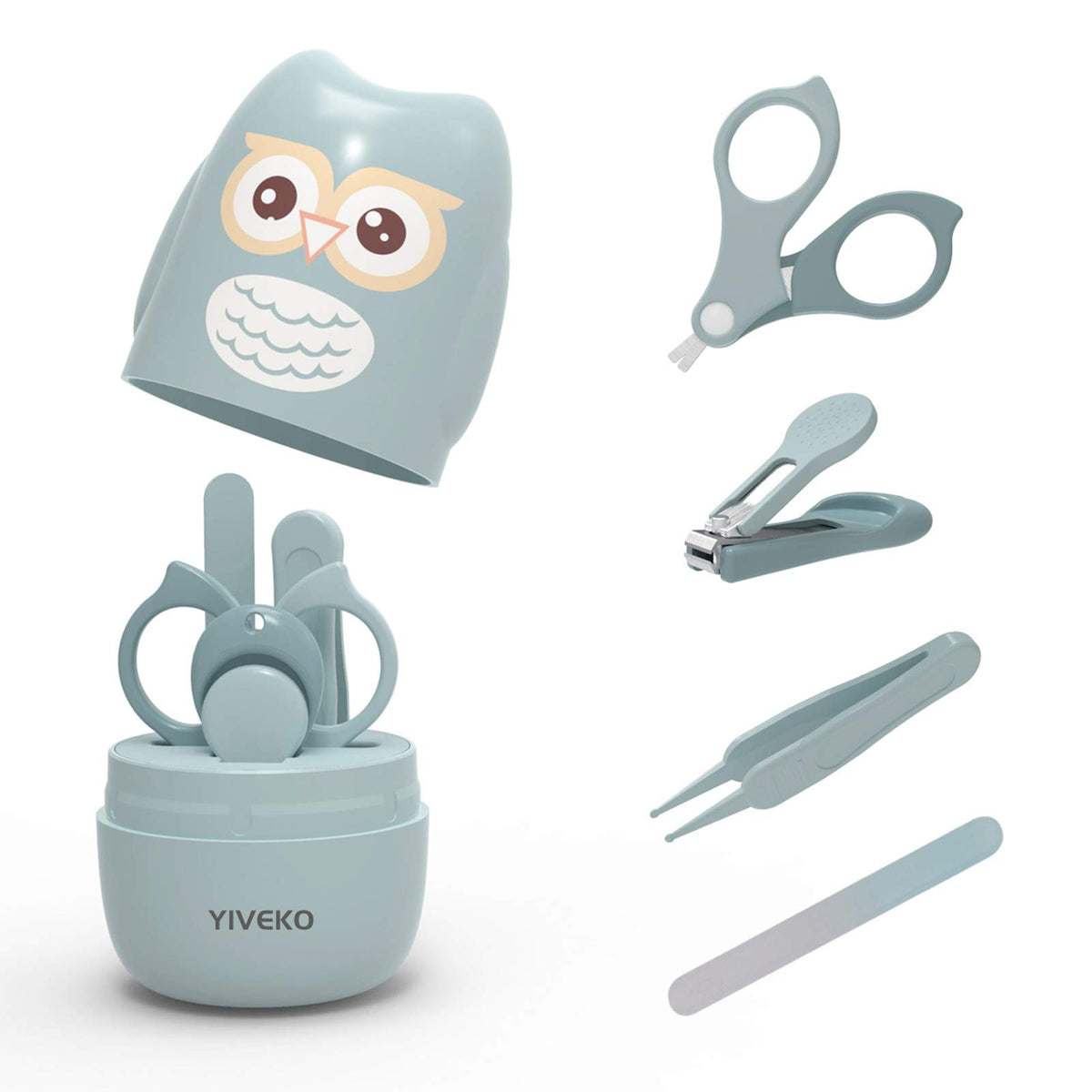 YIVEKO Baby Nail Kit clipper used for gentle, precise trims of tiny nails