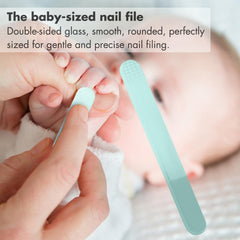 YIVEKO glass file smoothing tiny nails softly for comfortable filing