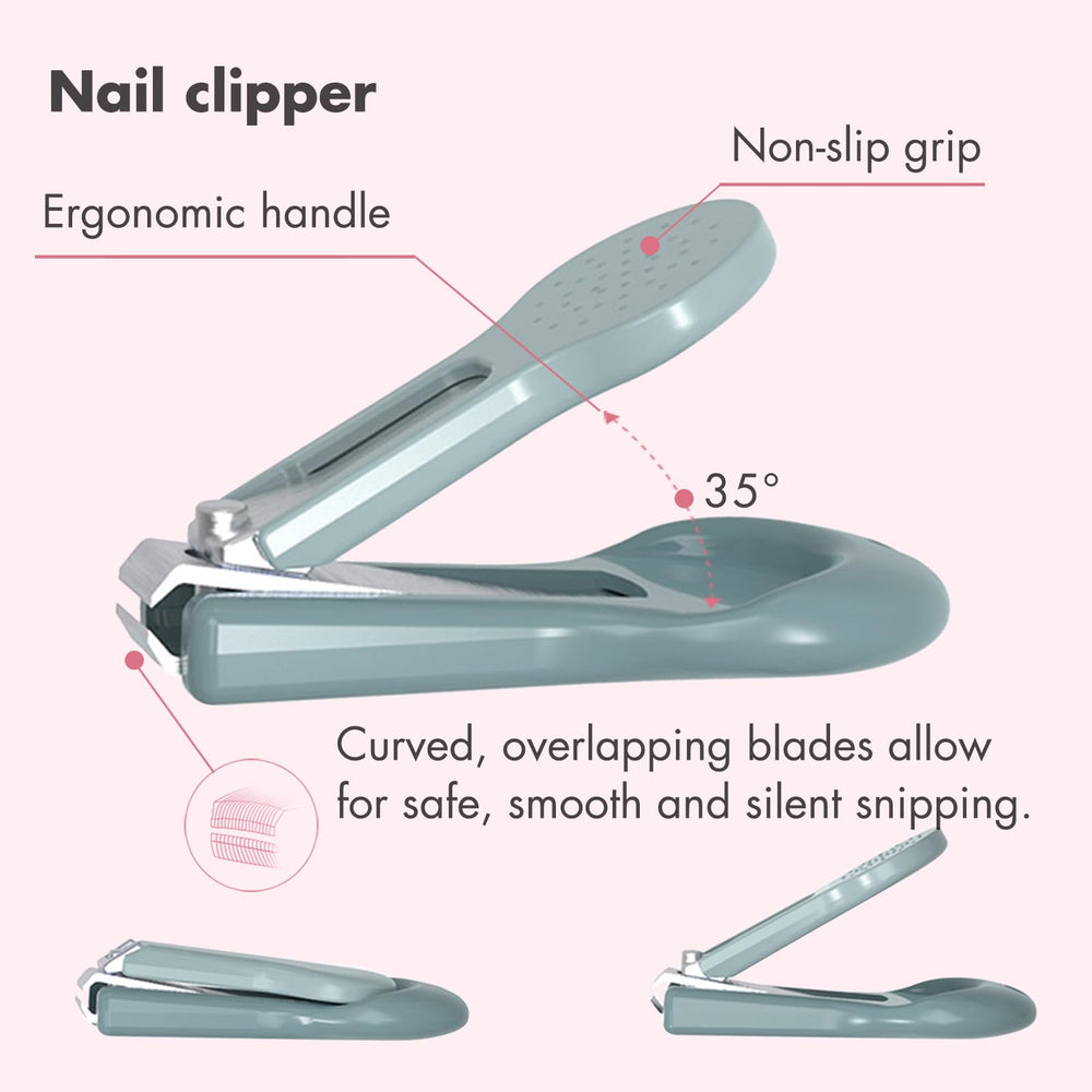 YIVEKO baby scissors with non-slip grip for delicate nail shaping