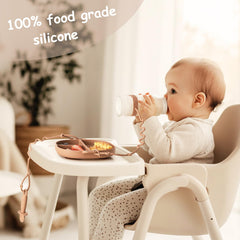 YIVEKO silicone spoons designed for gentle self-feeding practice