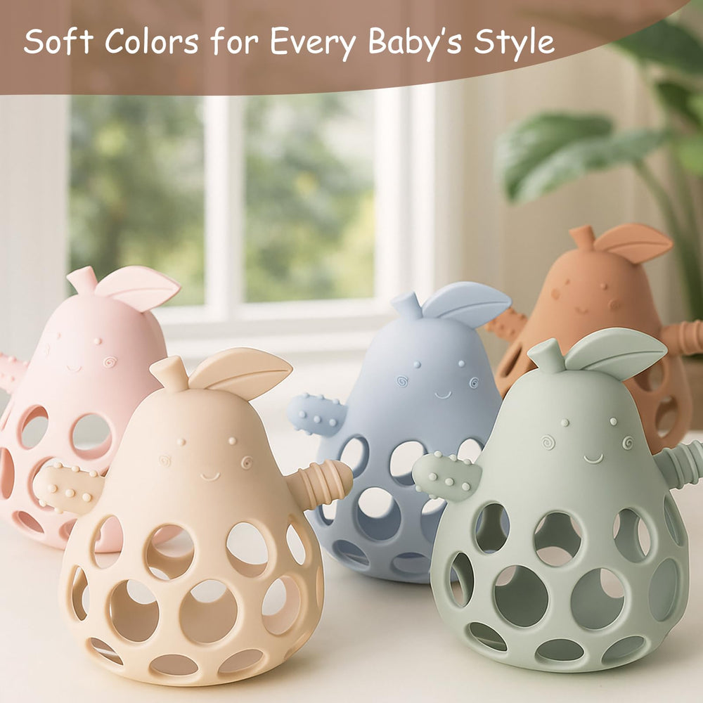 YIVEKO teether is freezer-safe for cold comfort during teething.