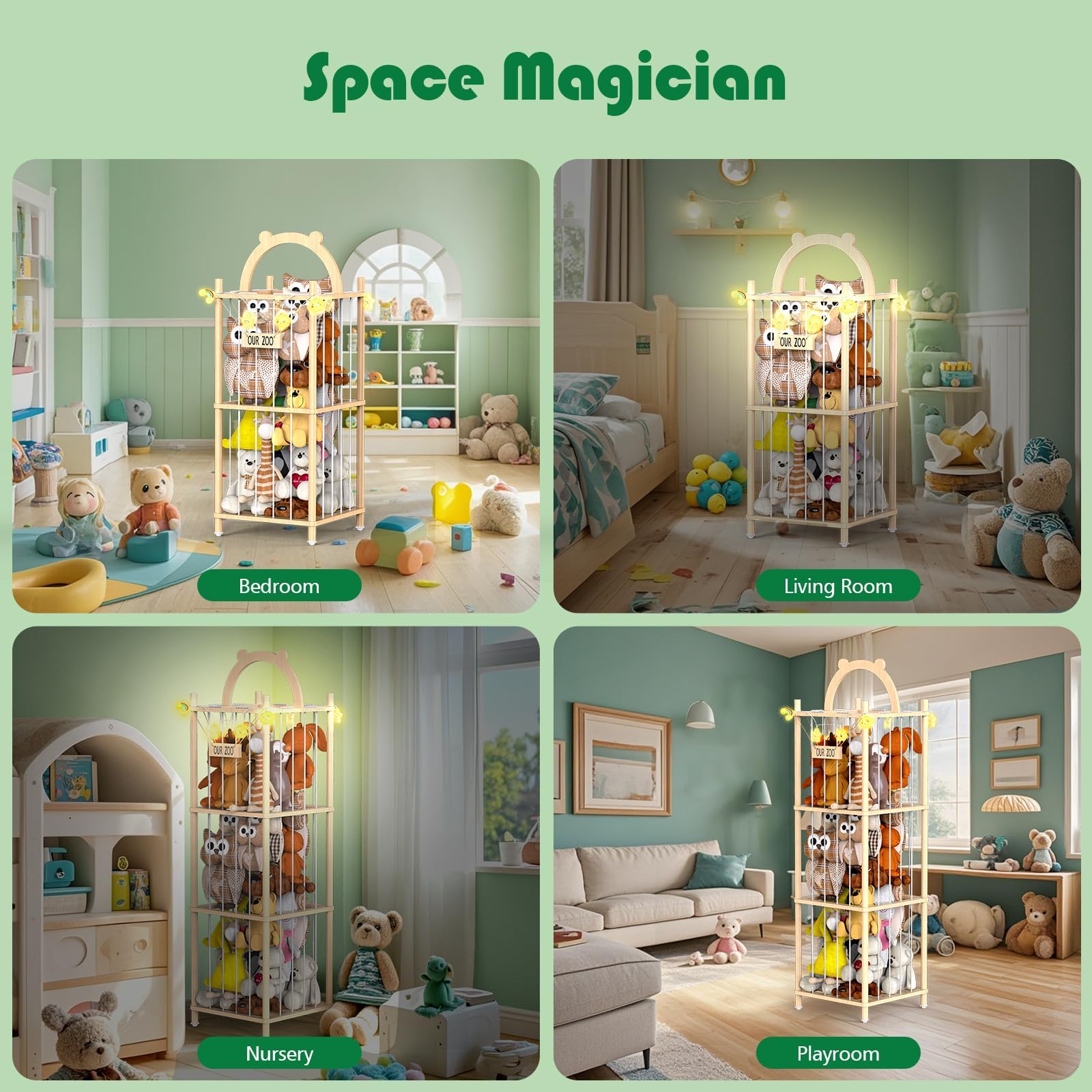 YiXinHo storage at 47 inch height expands toy capacity and display