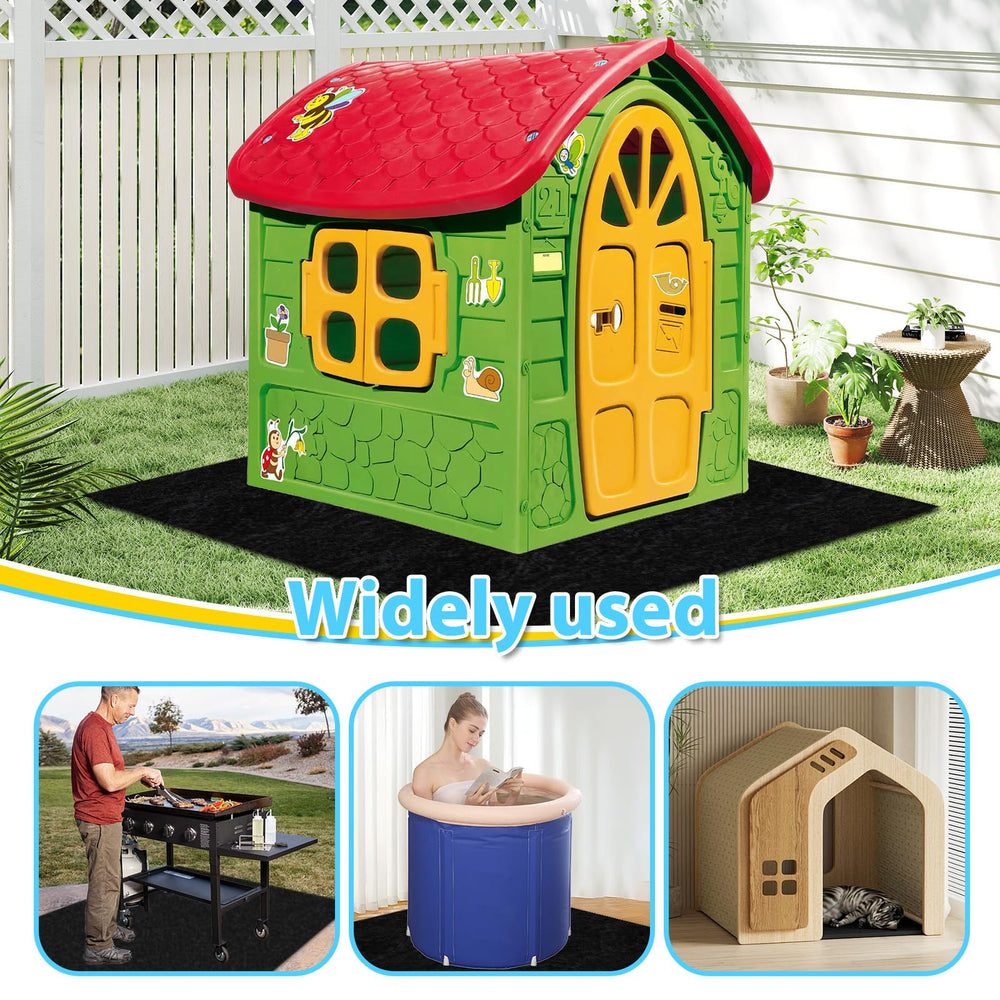 YIYIREA versatile outdoor mat used in yard or shed.